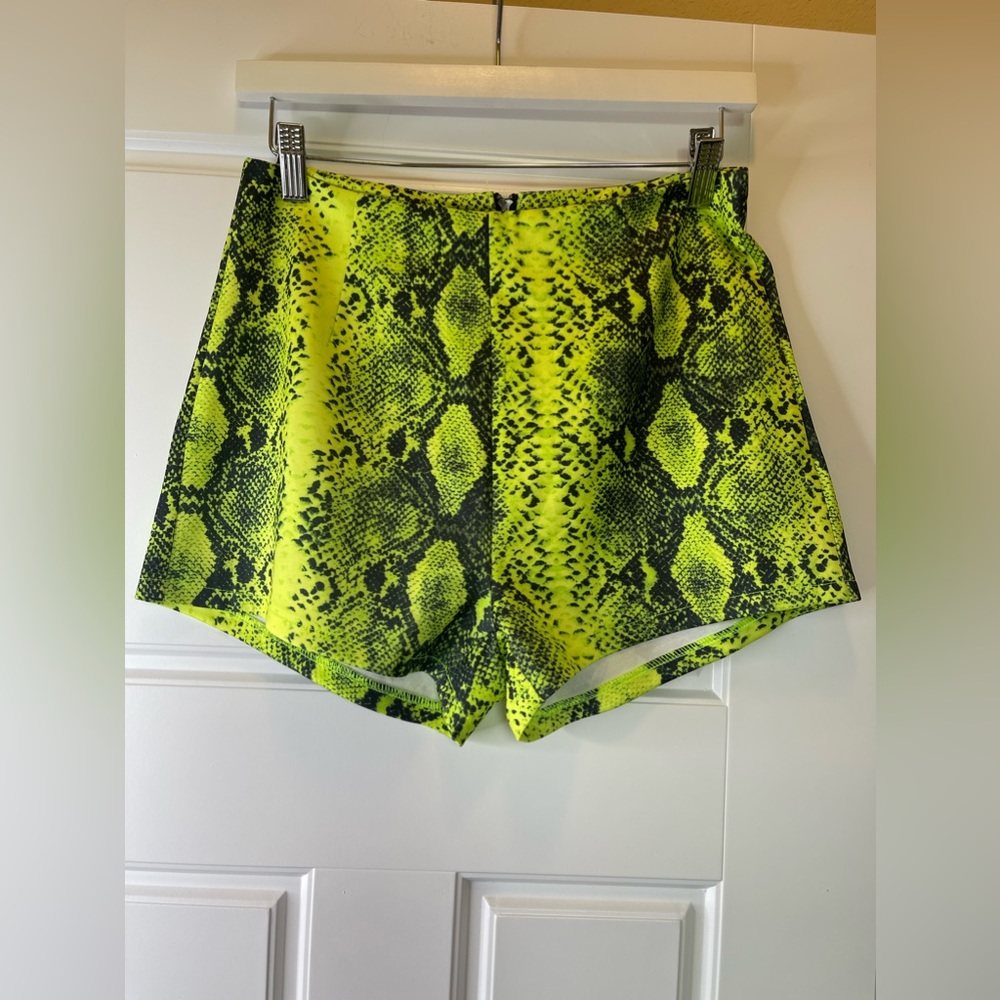 snake skin shorts